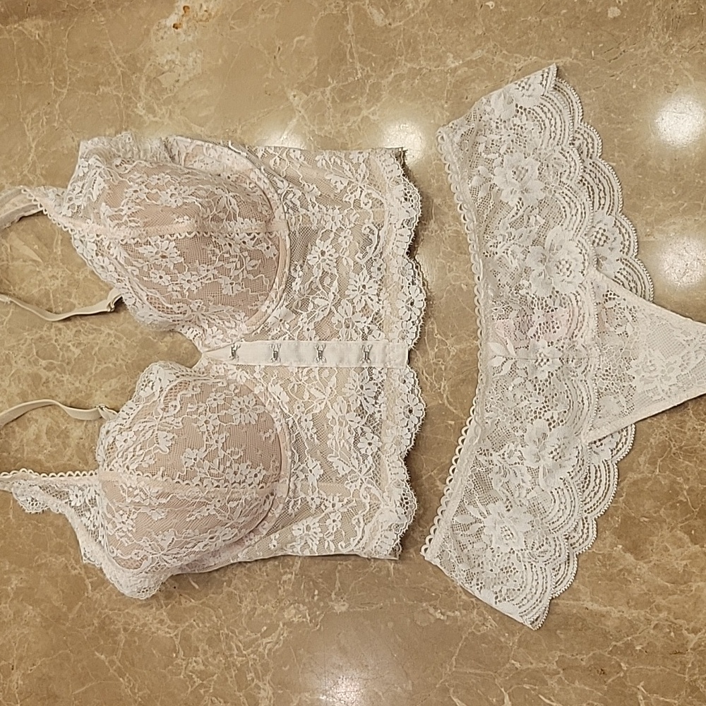 Victoria's Secret White Lace Panties